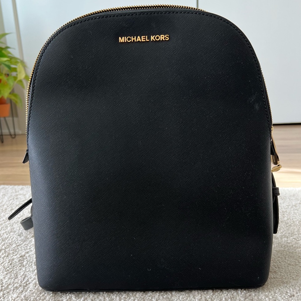 Michael Kors Black Adele Backpack - image 1